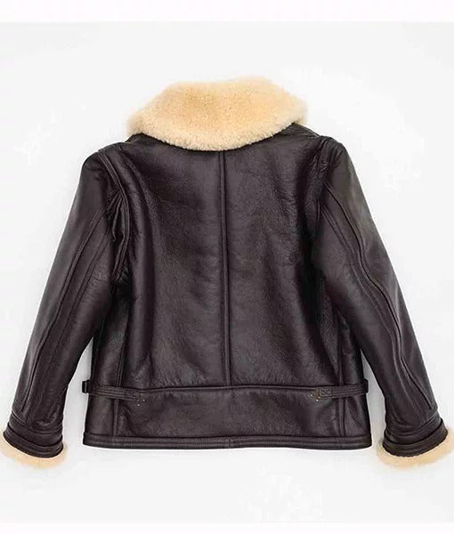 Men’s M-445A Navy Flight Shearling Leather Bomber Jacket