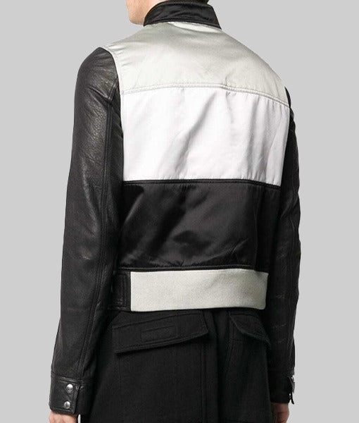 Men’s Slim Fit Black Biker Leather Jacket