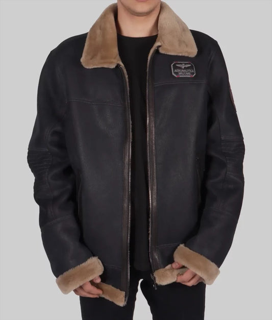 Original Men’s Brown Classic Bomber Leather Jacket
