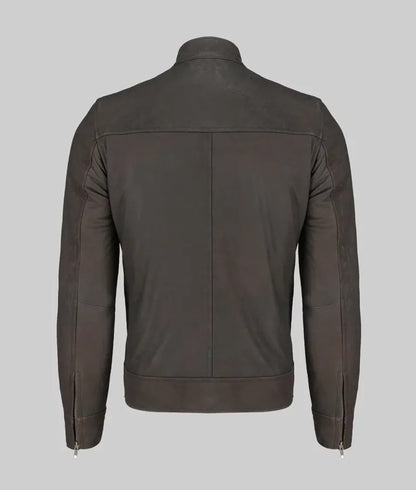 Ronald Men's Brown Biker Leather Jacket