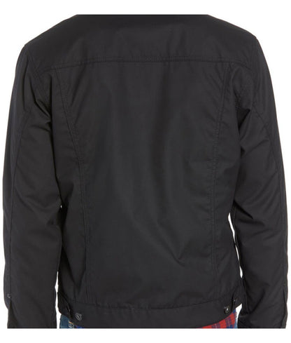 Men’s Short Lined Black Cruiser Leather Jacket