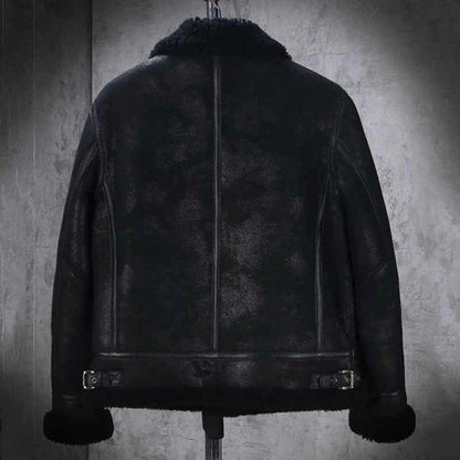 Men’s B3 Bomber Shearling Sheepskin Leather Aviator Jacket