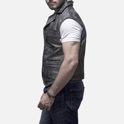 Best premium Cullen Bohannon inspired western leather vest by Glory Store US