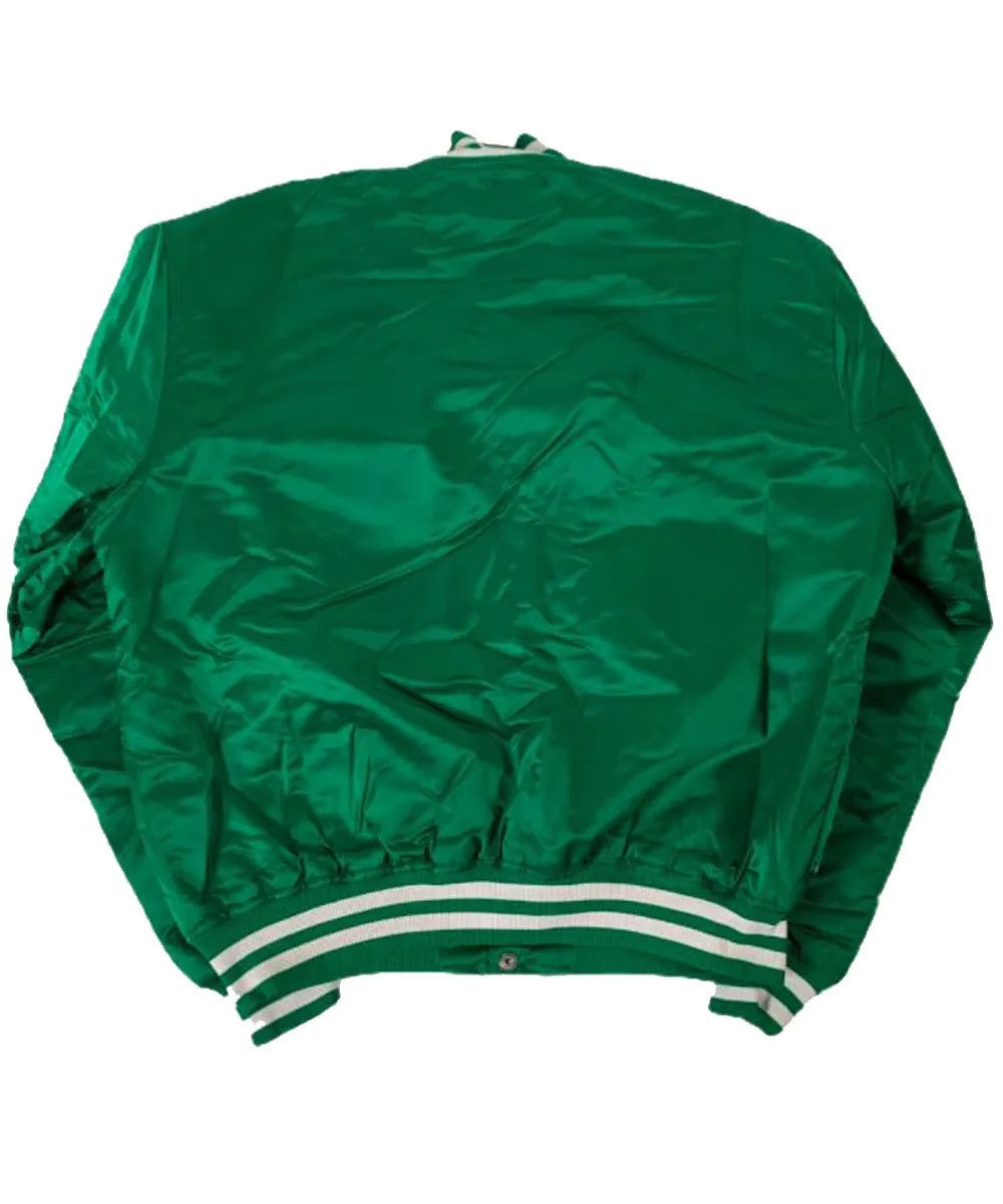 Boston Celtics Satin Bomber Jacket for Men and Women