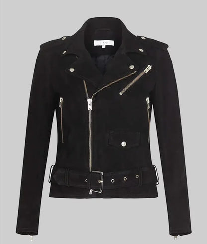 Women’s Black Double Rider Leather Jacket