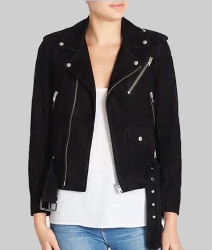 Women’s Black Double Rider Leather Jacket