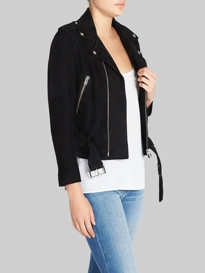 Women’s Black Double Rider Leather Jacket