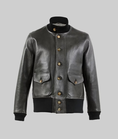 Women’s Military-Inspired Brown A-1 Bomber Jacket