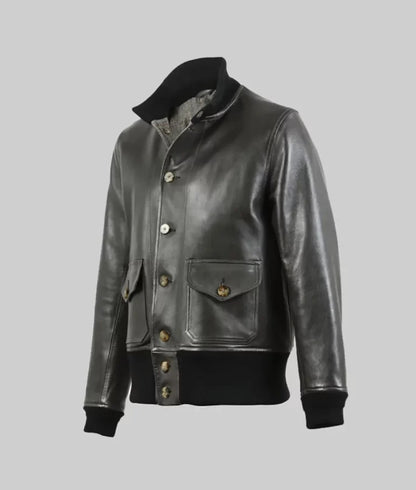 Women’s Military-Inspired Brown A-1 Bomber Jacket