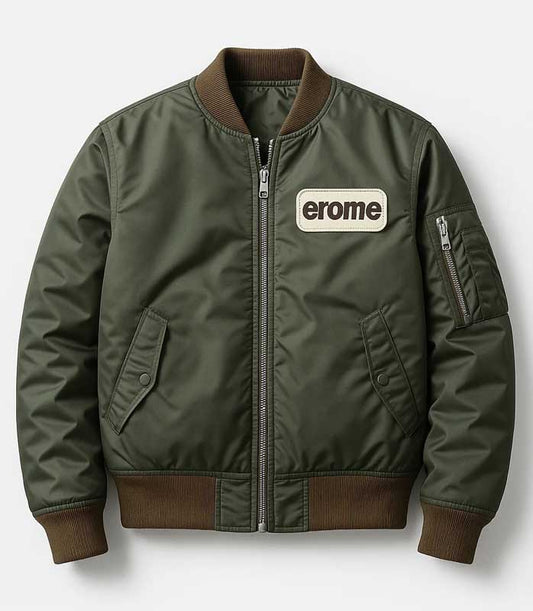 MA1 Erome Patched Bomber Jacket for Men