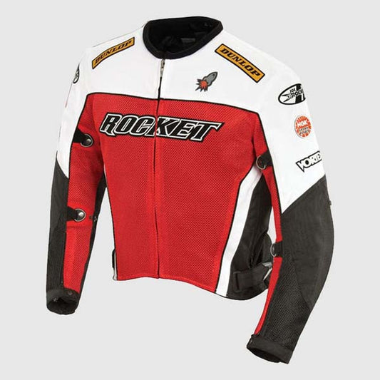 Men Black Mesh Motorcycle Jacket With Removable Waterproof Liner