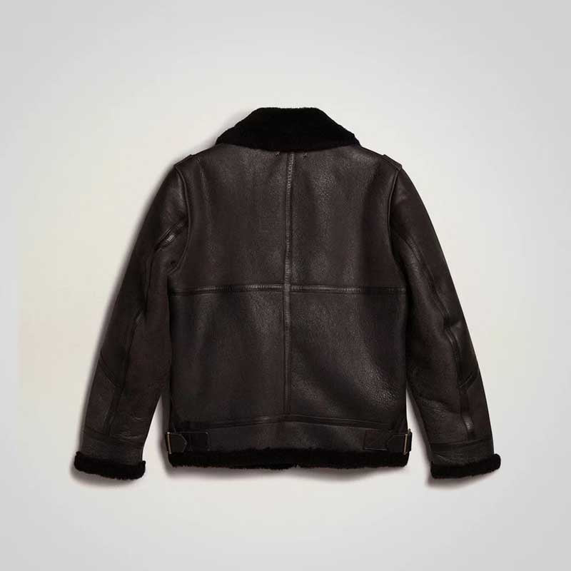 Men’s B3 Shearling Leather Bomber Flight Jacket