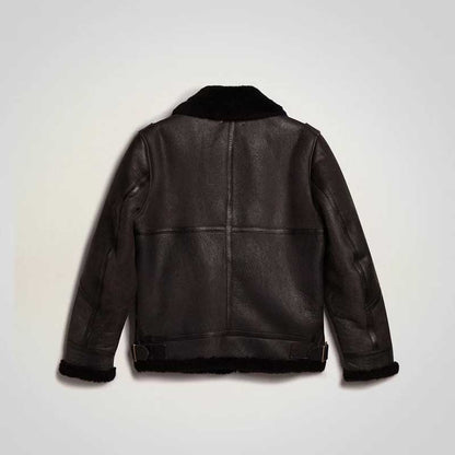 Men’s B3 Shearling Leather Bomber Flight Jacket