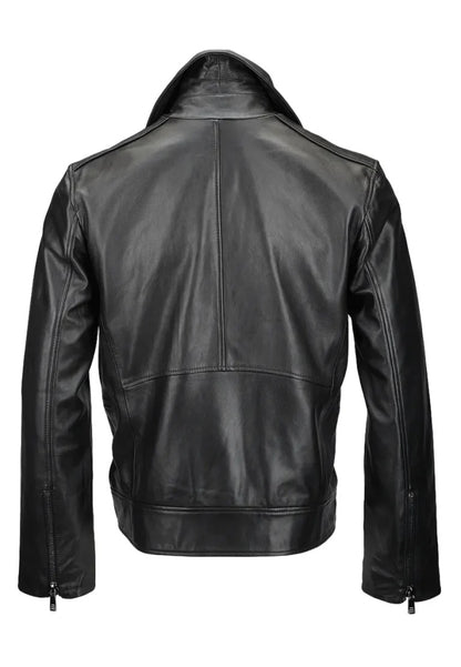 Men’s Original Black Leather Biker Jacket – Timeless, Tough & Versatile