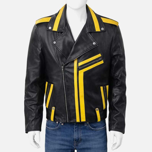 New Conan Gray Never Ending Stars black leather jacket for sale made from real leather by Glory Store US