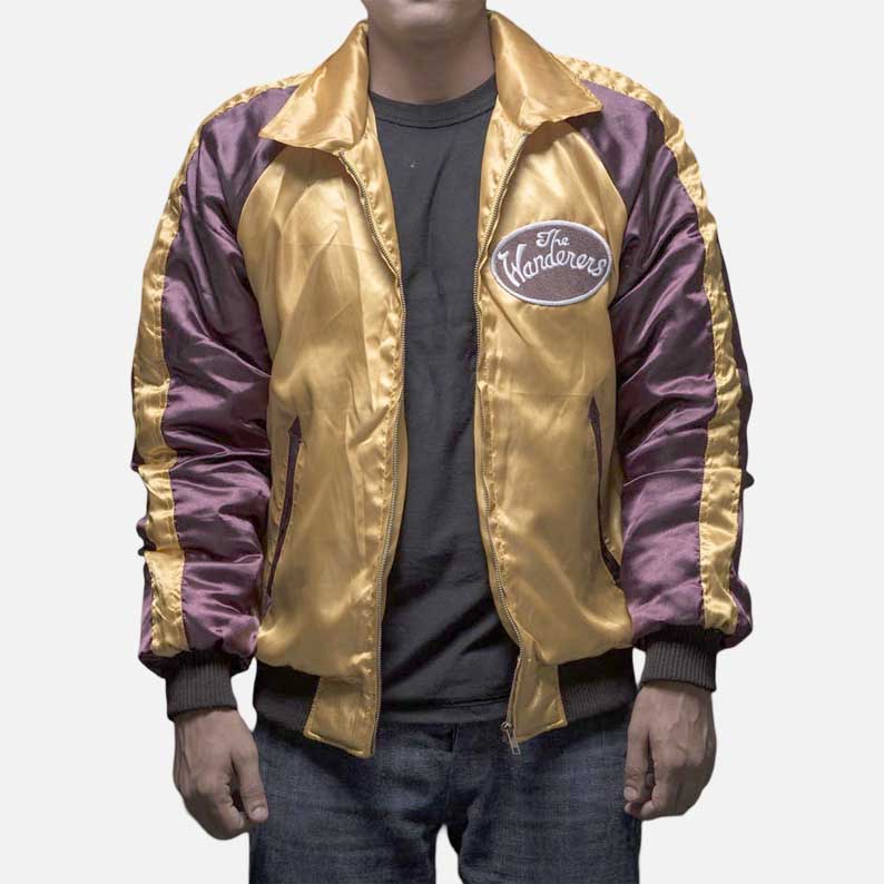 New The Wanderers bomber jacket for sale in retro 1979 satin varsity style by Glory Store US