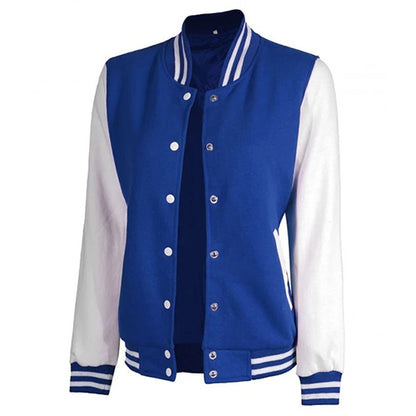 Womens black vasity bomber jacket