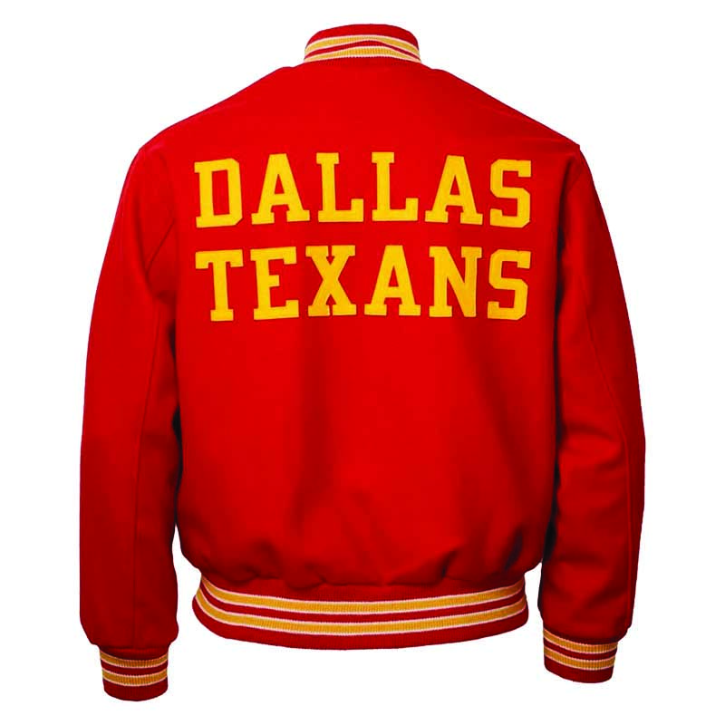 Travis Kelce Dallas Texans Red Varsity Wool Jacket