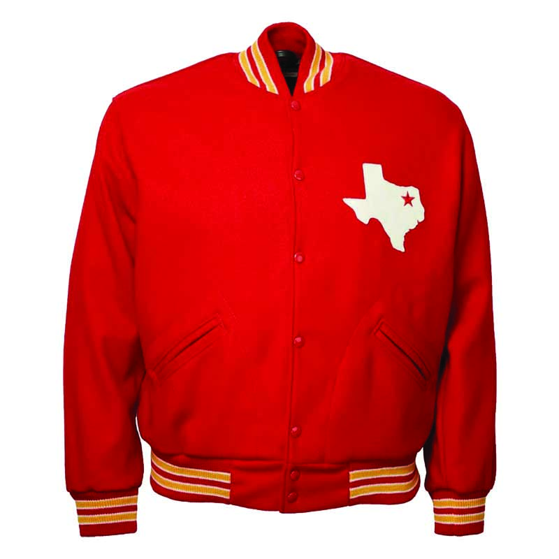 Travis Kelce Dallas Texans Red Varsity Wool Jacket