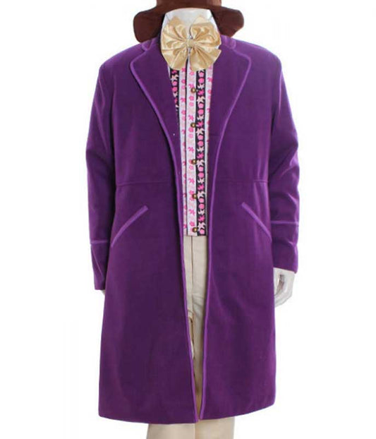 Willy Wonka Gene Wilder Purple Velvet Coat