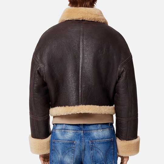 Women’s Brown Aviator Jacket